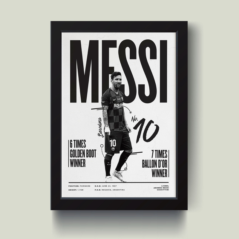 تابلو مدل Leo Messi مسی کدQ4826