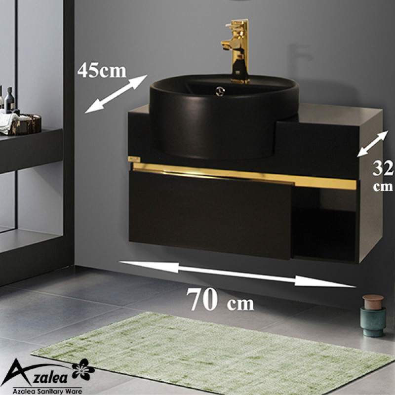 ست کابینت و روشویی آزالیا مدل Milana70BC2