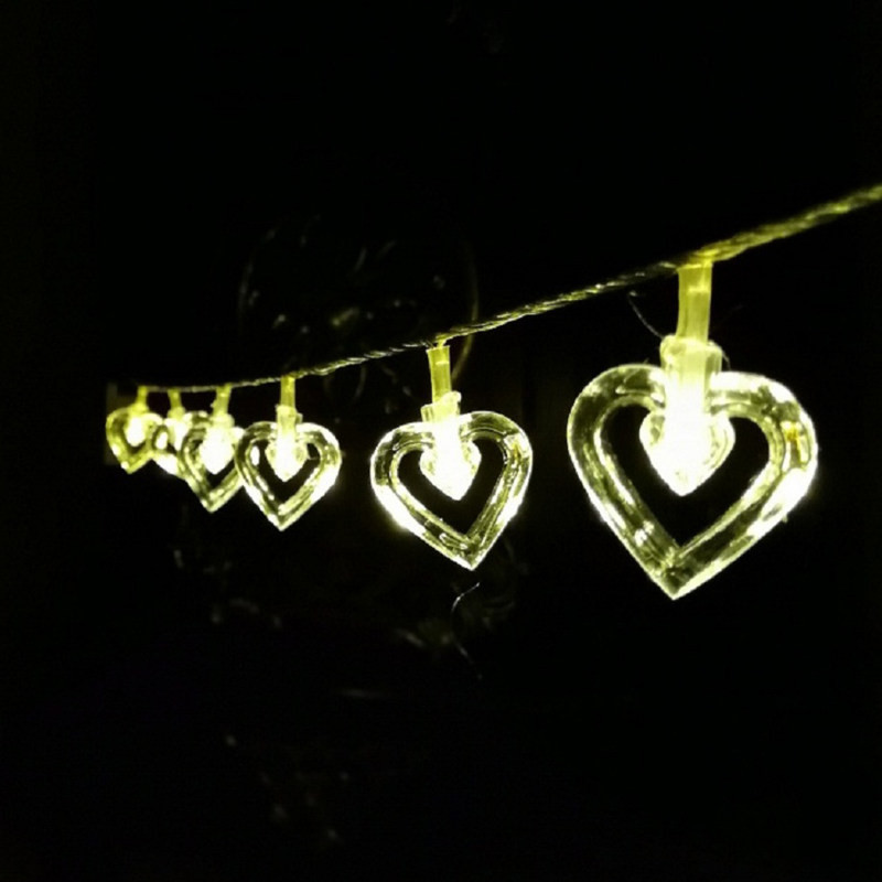 ریسه ال ای دی مدل قلب کریستالی کد 20Lamp طول 4.5 متر