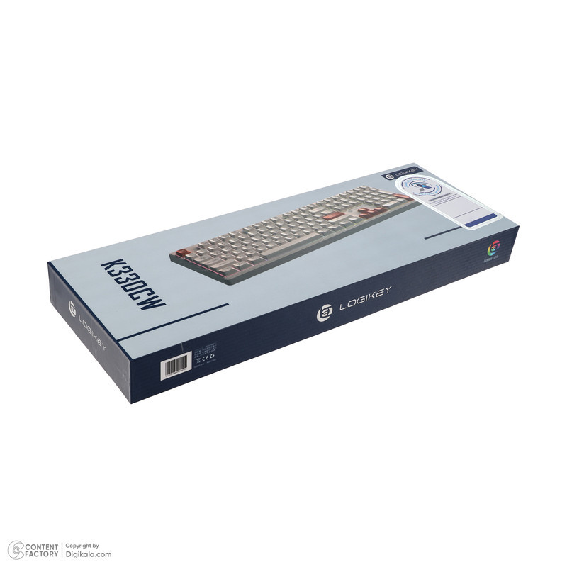 کیبورد بی سیم لاجی کی مدل K330CW، سوییچ ممبران، Full-Size، نورپردازی RGB