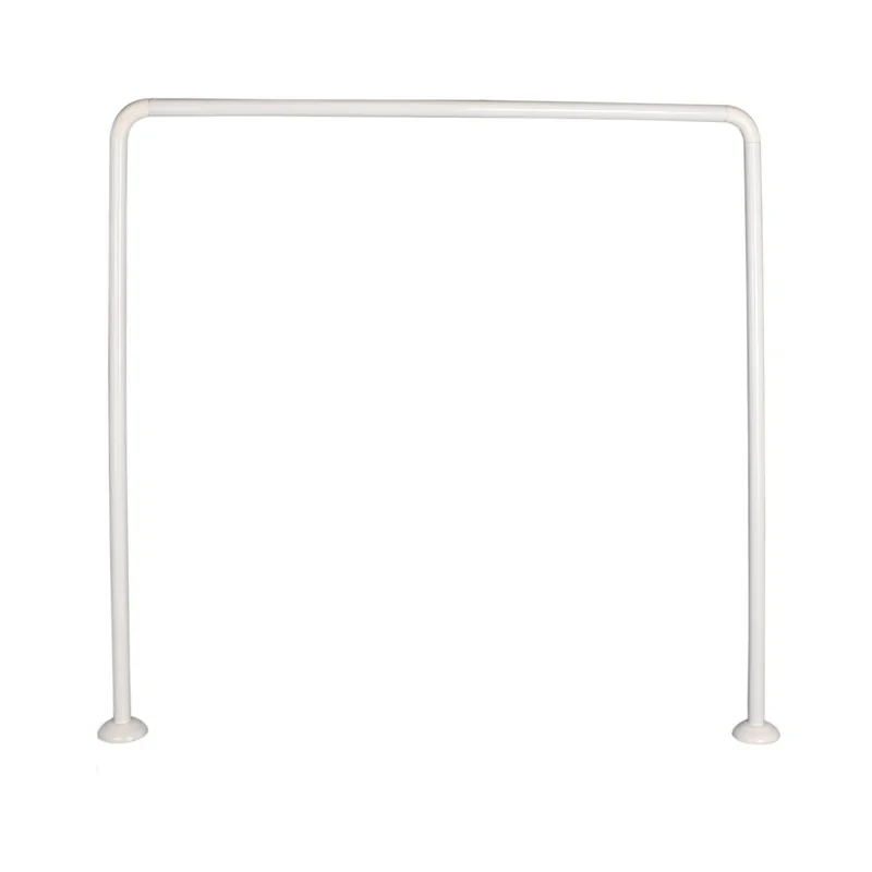 میله پرده حمام پیسو مدل U-AL سایز 90x90 سانتی متر