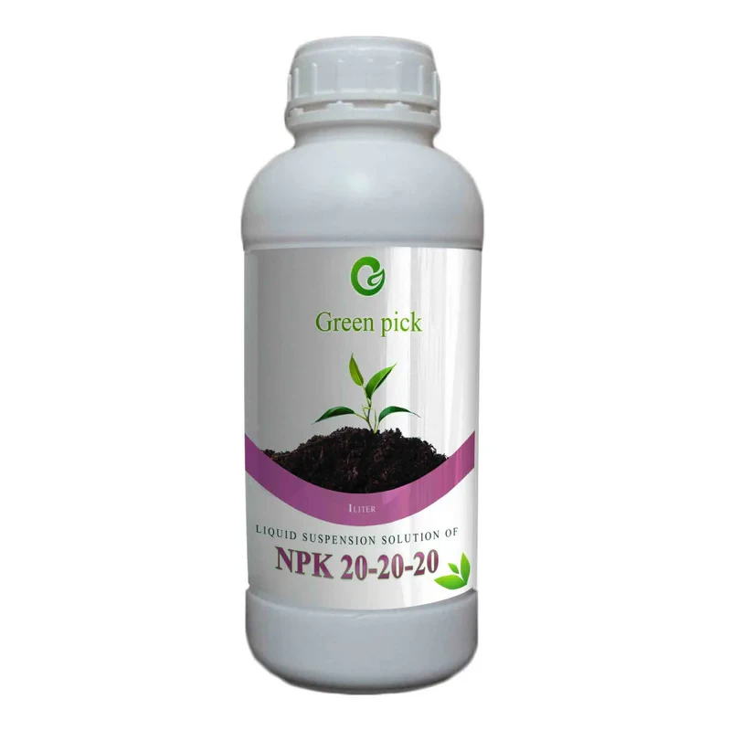 محلول مایع کود سه بیست گرین پیک مدل NPK 20 20 20 یک لیتر