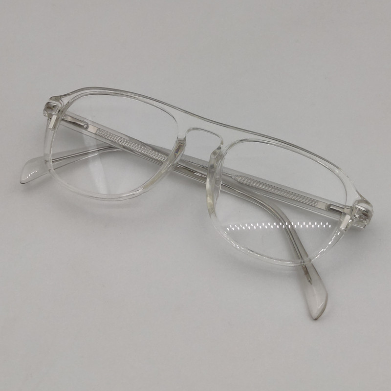 فریم عینک طبی مستطیلی مدل TR1205 C2 مناسب برای انواع فرم صورت به همراه کاور آفتابی مجموعه 6 عددی