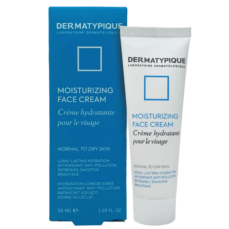 کرم مرطوب‌کننده صورت درماتیپیک مدل HYDRATANTE POUR LE VISAGE مناسب برای پوست خشک حجم 50 میلی لیتر