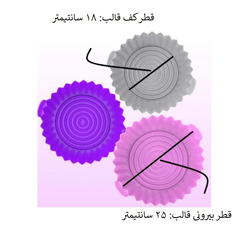 ظرف پخت به گز مدل سیلیکونی طرح هوا پز ایر فرایر کد L1