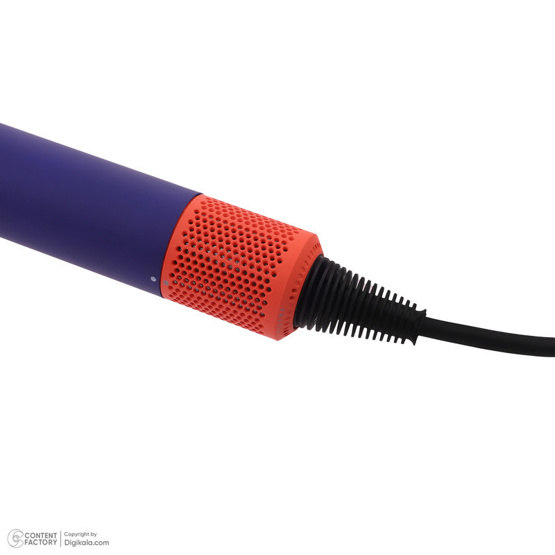 سشوار خانگی 220 وات دایسون مدل Supersonic hd16، موتور AC، وزن 2140 گرم، دارای سری برس‌دار گرد پهن، سری چرخشی، متمرکز‌کننده باریک، متمرکز‌کننده پهن، سری شانه‌دار با ویژگی صاف‌کنندگی، با قابلیت باد سرد