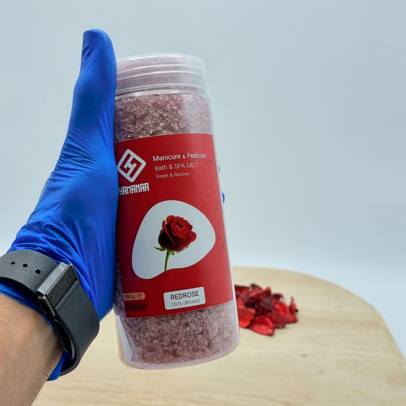 نمک حمام هامانا مدل Red Rose وزن 950 گرم