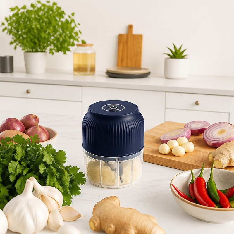 خرد کن شارژی 250 میلی لیتر مدل G Mash با 3 تیغه استیل ضدزنگ، ضدآب