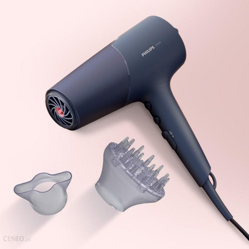 سشوار حرفه‌ای 2300 وات فیلیپس مدل BHD510، موتور DC، وزن 330 گرم، المنت سرامیک تورمالین، دارای سری دیسپانسر، متمرکز‌کننده باریک با ویژگی صاف‌کنندگی، با قابلیت فناوری تولید یون