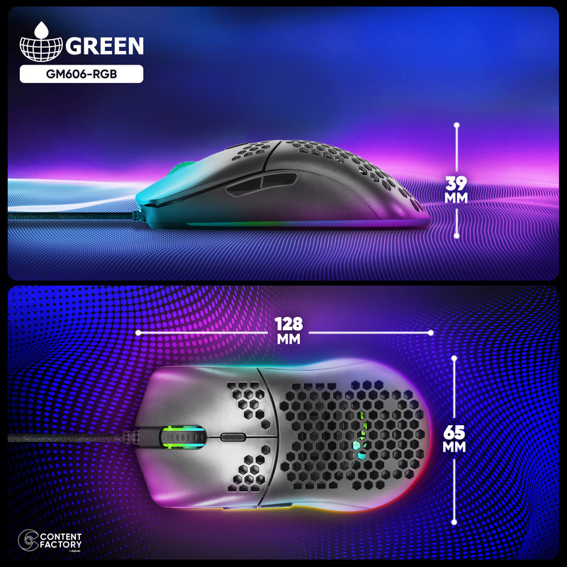 ماوس مخصوص بازی گرین مدل GM606-RGB