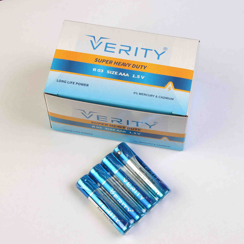 باتری نیم قلمی وریتی مدل Super Heavy Duty بسته 40 عددی
