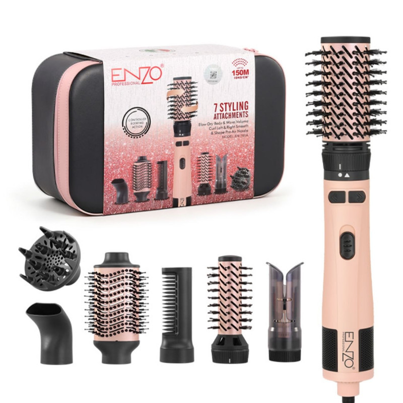 سشوار چرخشی 1500 وات انزو پروفیشینال مدل EN-760A 7in1