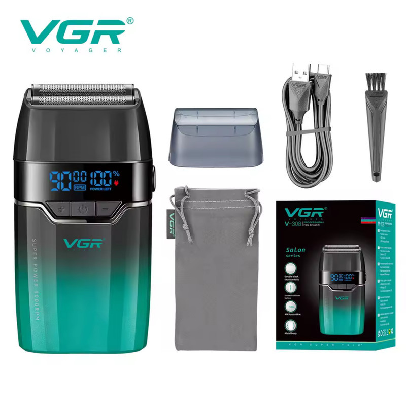 ماشین اصلاح موی سر و صورت شارژی وی جی ار مدل V-308