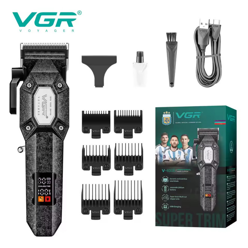 ماشین اصلاح موی سر و صورت شارژی وی جی ار مدل V-600B