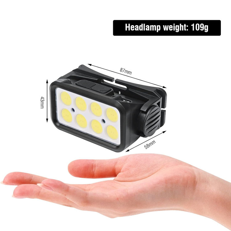 چراغ پیشانی مدل سنسوردار 5 حالته کد COB-K353