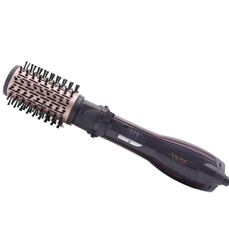 سشوار برس‌دار چرخشی 1200 وات مک استایلر مدل MC-6651، موتور AC، وزن 400 گرم، المنت سرامیک، دارای سری دیسپانسر با ویژگی فرکنندگی، با قابلیت باد سرد، فناوری تولید یون