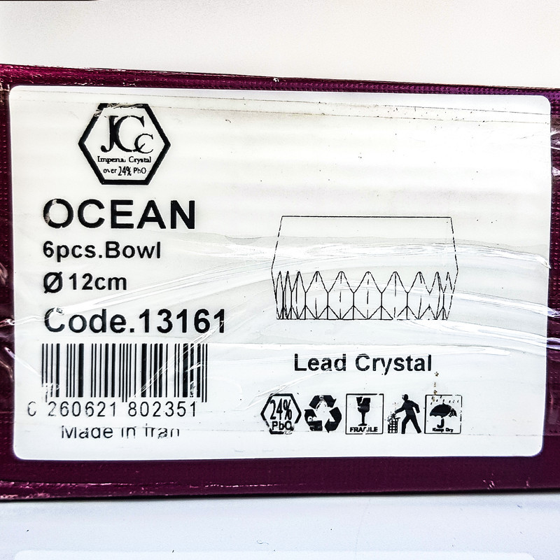 پیاله جهان کریستال مدل OCEAN بسته 6 عددی