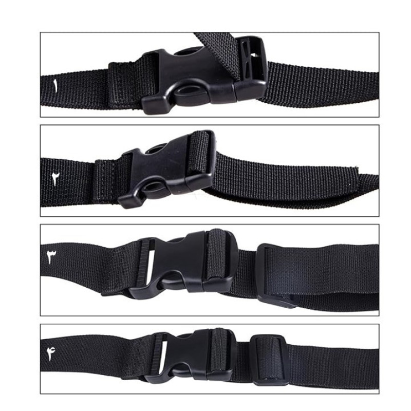 بند نگهدارنده کیف و کوله پشتی مدل شبرنگ-190-2.5cm کد اربعین مجموعه 4 عددی