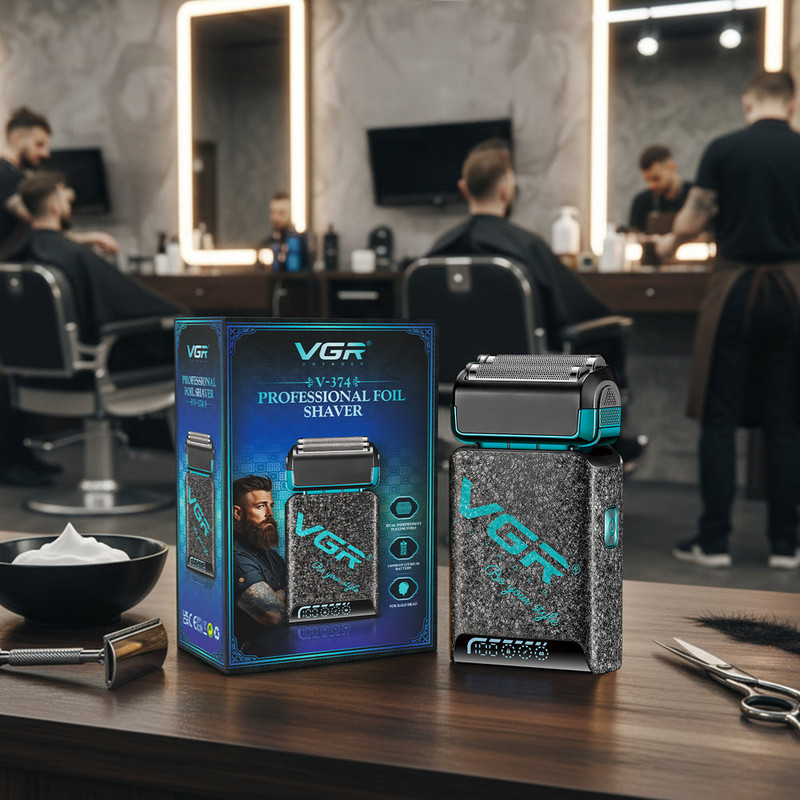 ماشین اصلاح موی صورت شارژی وی جی ار مدل v-374