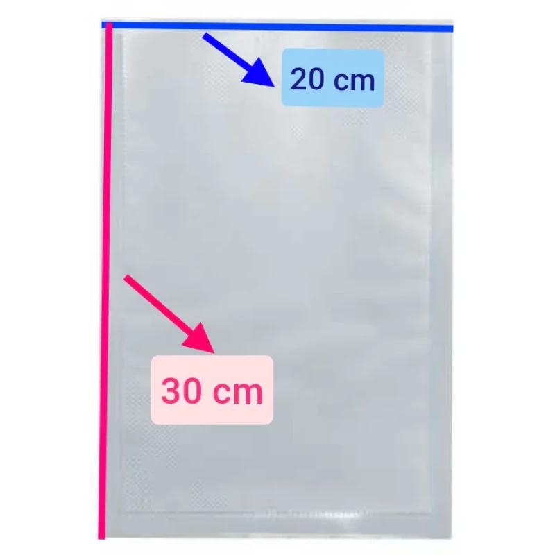 پلاستیک بسته بندی مدل وکیوم 20cm×30cm بسته 50 عددی