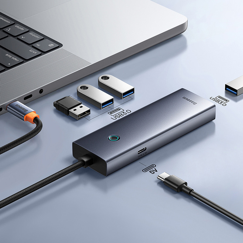 هاب 4 پورت USB بیسوس مدل  UltraJoy Series BS-OH108