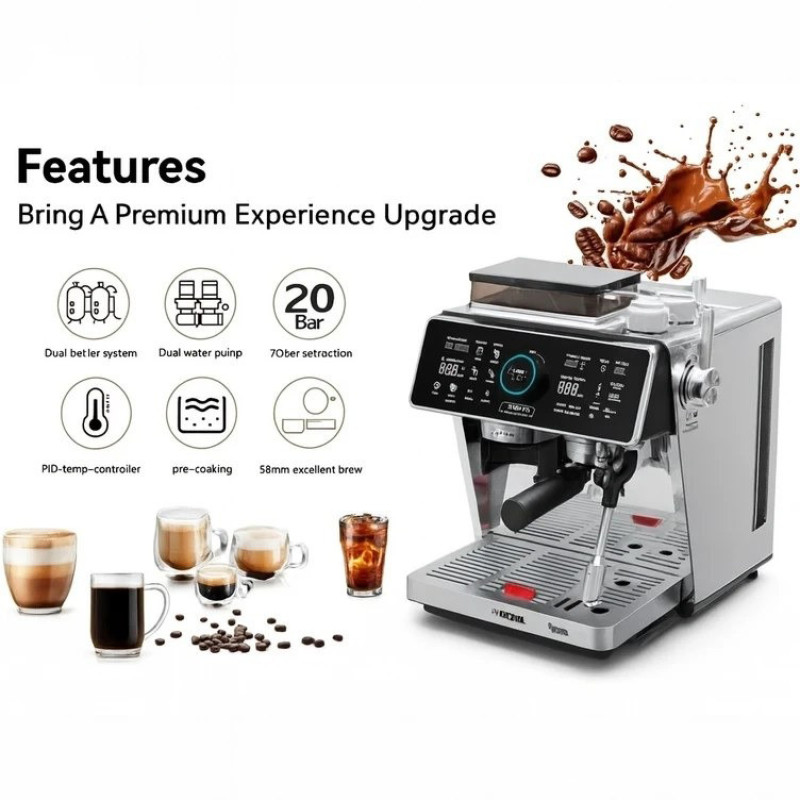 اسپرسو ساز 2800 میلی‌لیتر نوا مدل NCM-1073EXPD
