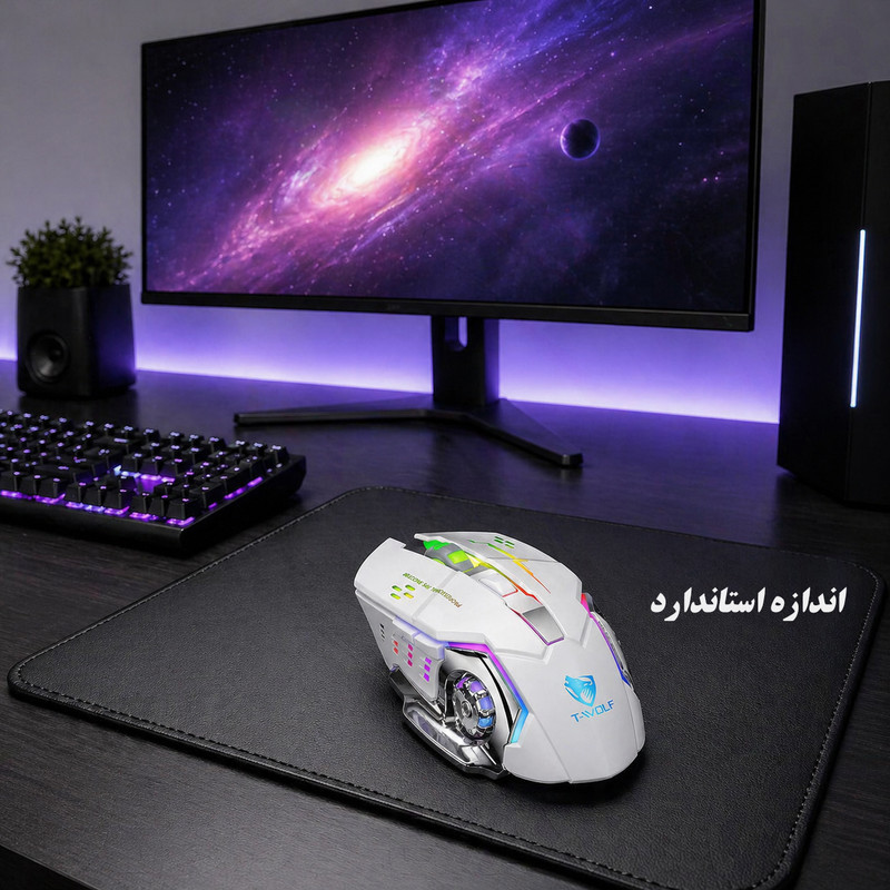 ماوس بی سیم گیمینگ تی‌ولف مدل Q13B