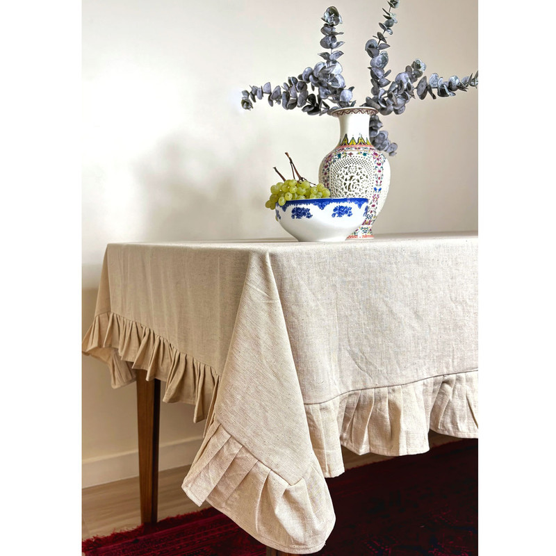 رومیزی مدل چین دار سایز 240x140 سانتی‌متر
