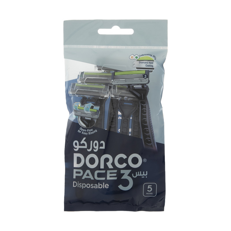 خودتراش دورکو مدل Pace 3 Disposable تحت لیسانس بسته 5 عددی