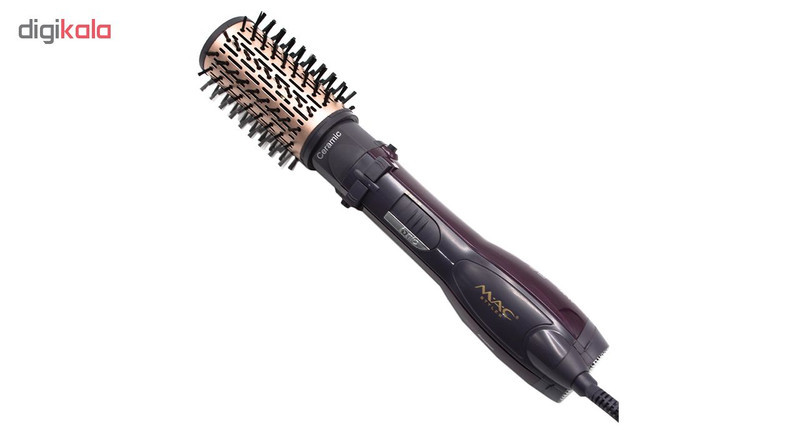 سشوار برس‌دار چرخشی 1200 وات مک استایلر مدل MC-6651، موتور AC، وزن 400 گرم، المنت سرامیک، دارای سری دیسپانسر با ویژگی فرکنندگی، با قابلیت باد سرد، فناوری تولید یون