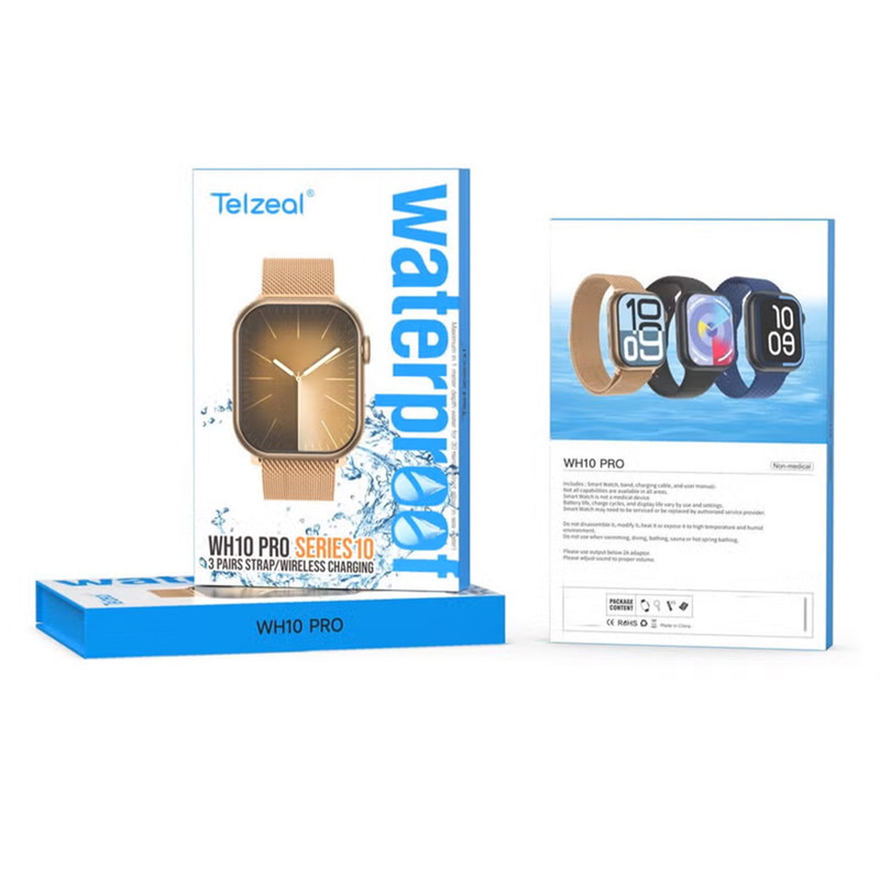 ساعت هوشمند 1.9 اینچی تلزیل مدل WH10 PRO سری 10 به همراه ۳ بند