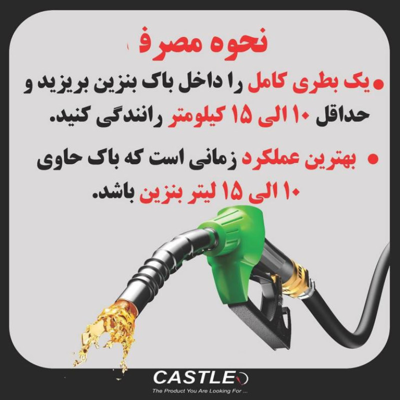 انژکتور شوی خودرو کستل مدل اینکتور فلاش حجم 400 میلی لیتر