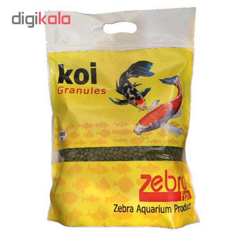 غذا خشک ماهی زبرا مدل Koi Granules وزن 1000 گرم