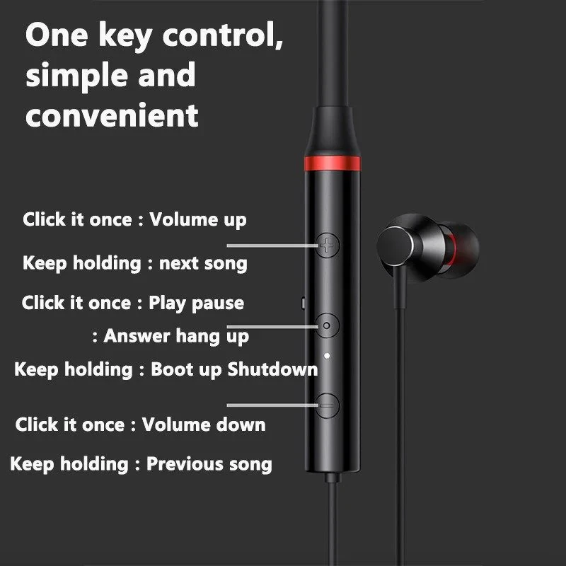 هدست بلوتوثی لنوو مدل HAM HE05x  Magnetic