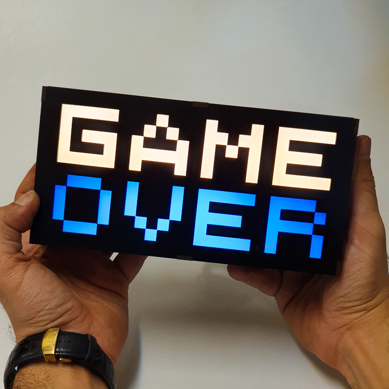 آیکون لایت طرح GAME OVER کد USB