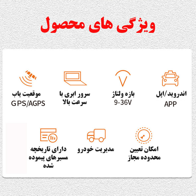 ردیاب خودرو مدل GT02A