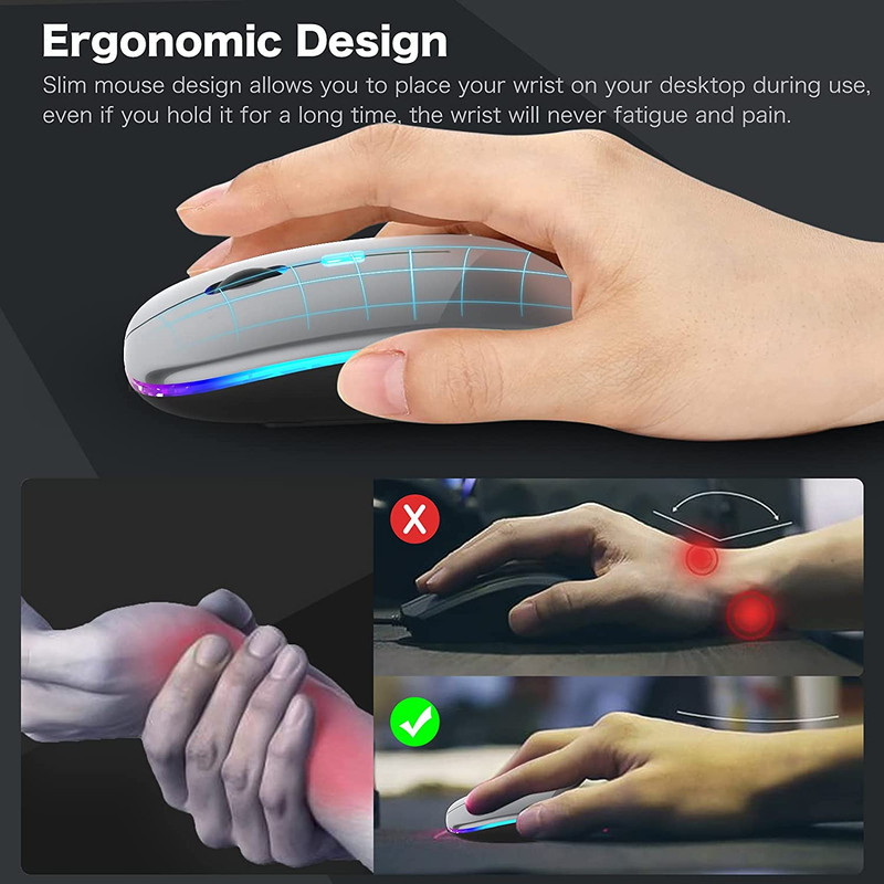 ماوس بی سیم مدل Slim RGB