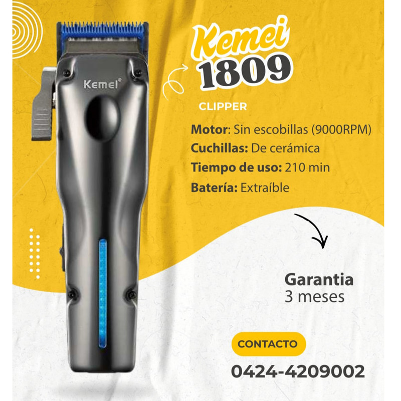 ماشین اصلاح موی سر و صورت شارژی کیمی مدل km-1809