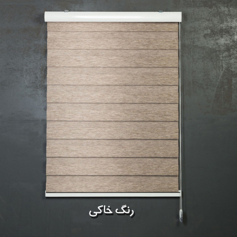پرده زبرا طرح چوب کد SND-A-160 سایز 160x180 سانتی متر