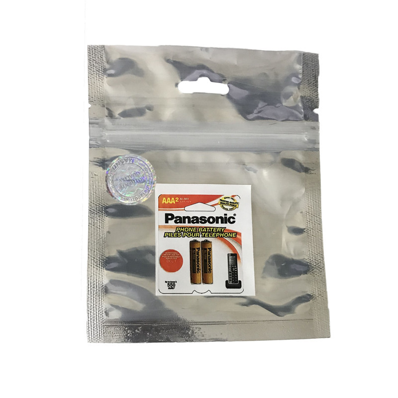 باتری نیم قلمی قابل شارژ تلفن بی سیم پاناسونیک مدل  Ni-MHHHR-55AAAB HRMR03 بسته دو عددی