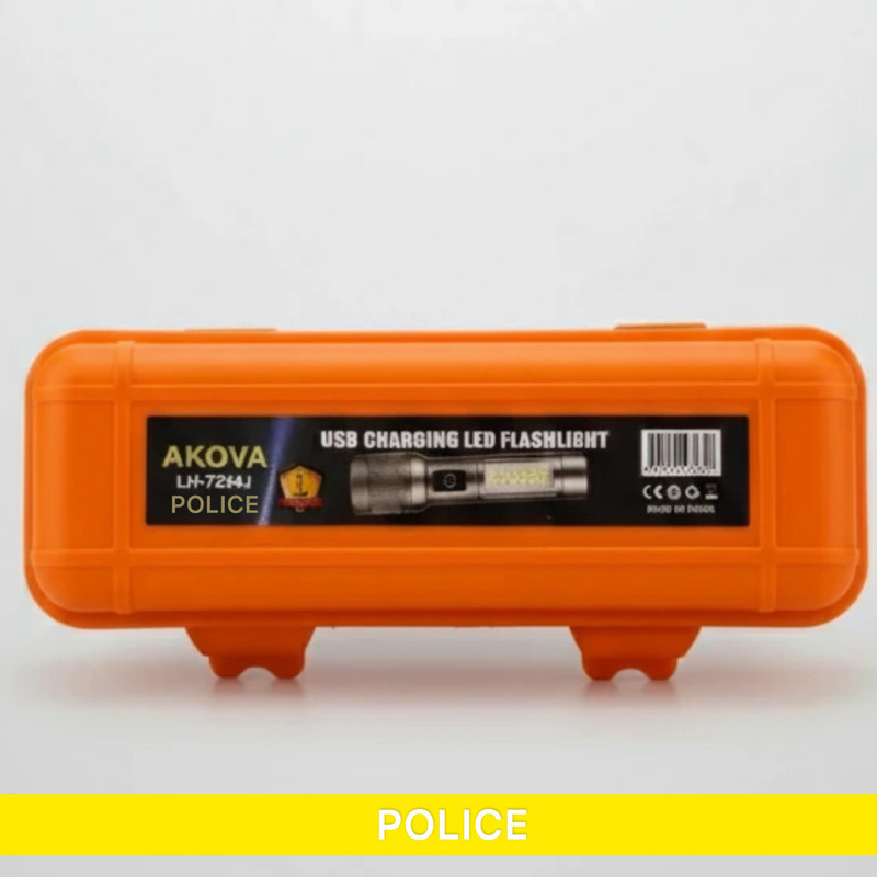 چراغ قوه دستی آکوا مدل POLICE-7234 با نور مهتابی