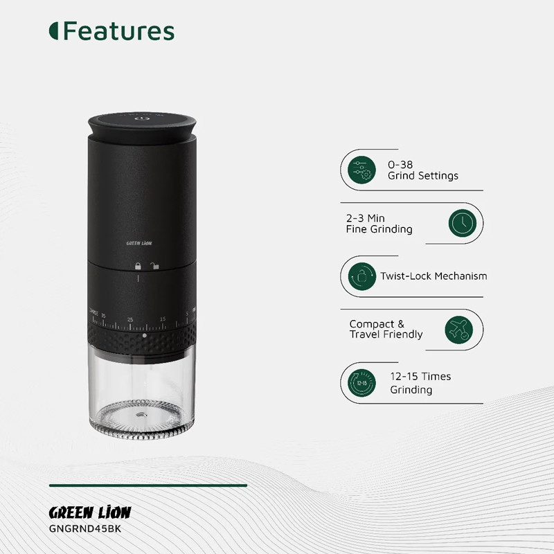 آسیاب قهوه گرین لاین مدل GL-CG45