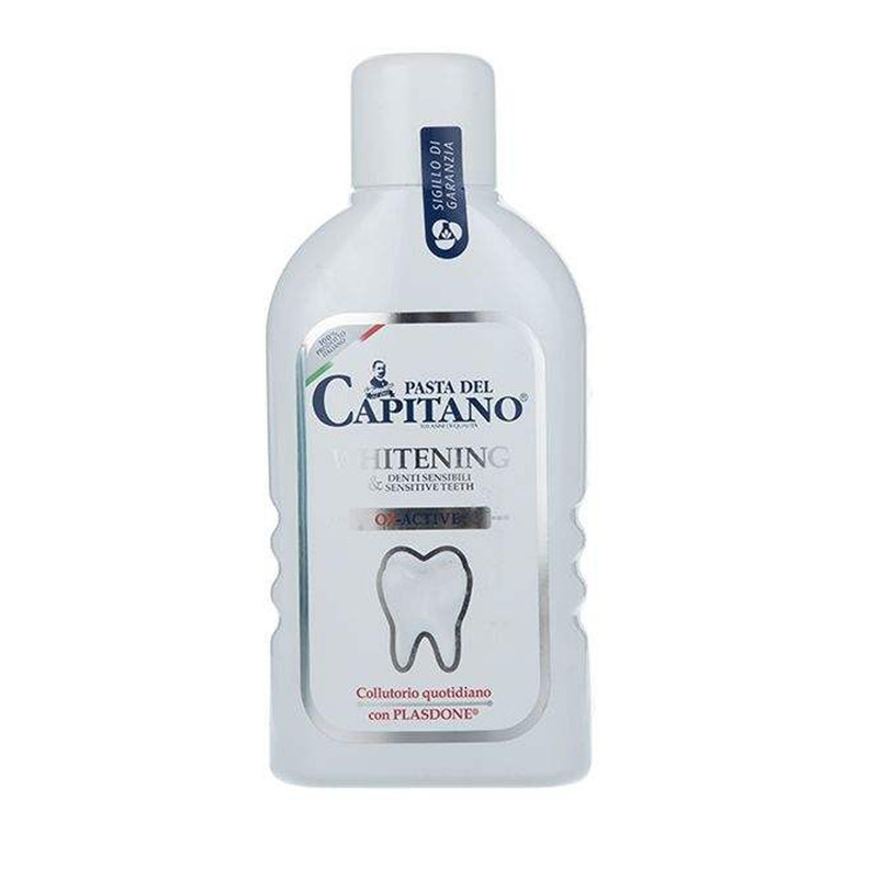 دهان شویه پاستا دل کاپیتانو مدل Sensitive & Whitening حجم 400 میلی لیتر