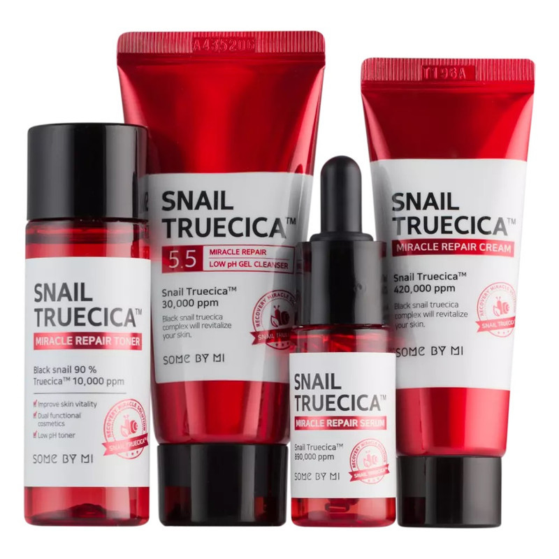 مجموعه مراقبت از پوست سام بای می مدل Snail Truecica مجموعه 4 عددی