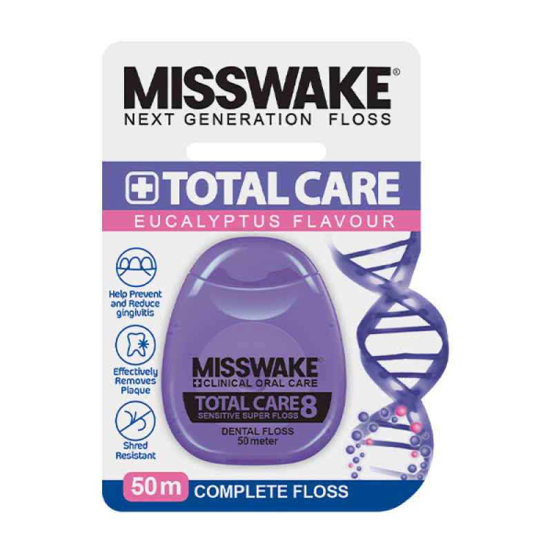 دهان شویه میسویک مدل Total Care حجم 400 میلی لیتر به همراه نخ دندان مدل Total Care