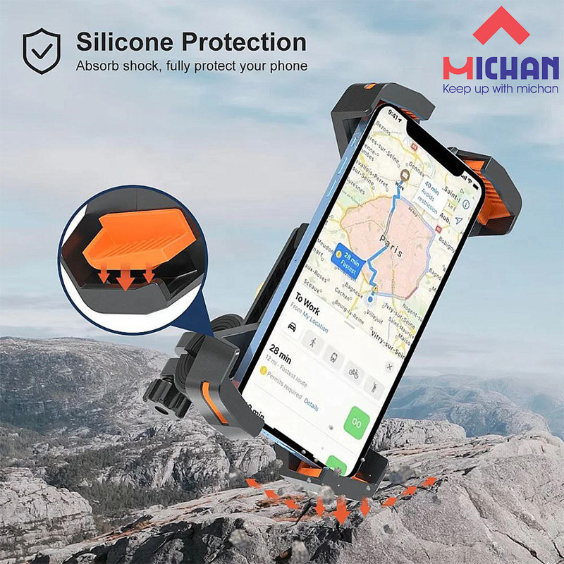پایه نگهدارنده گوشی موبایل میچان مدل PB09 PLUS مناسب برای موتور سیکلت