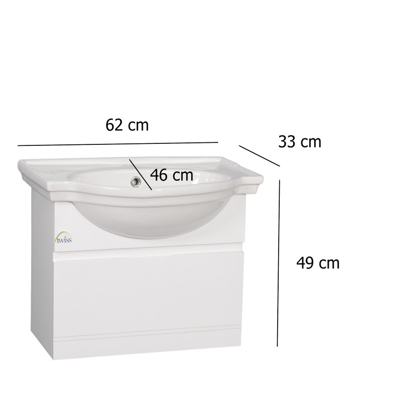 ست کابینت و روشویی توییس مدل tws 1020