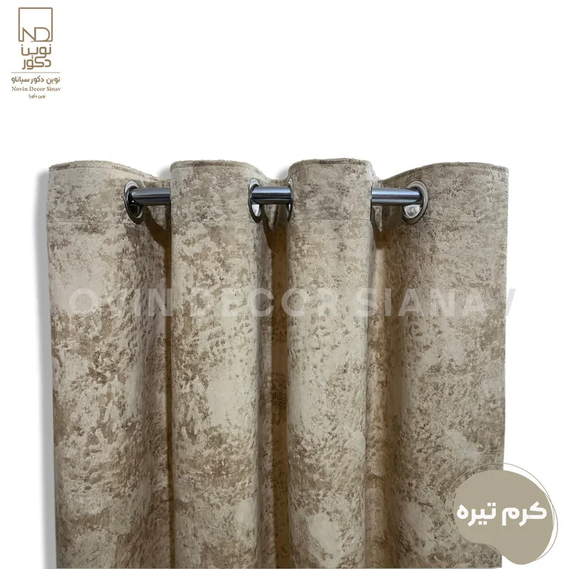 پرده نوین دکور سیاناو مدل مخمل پتینه سزار 1 _ 28 سایز 280x140 سانتی‌متر
