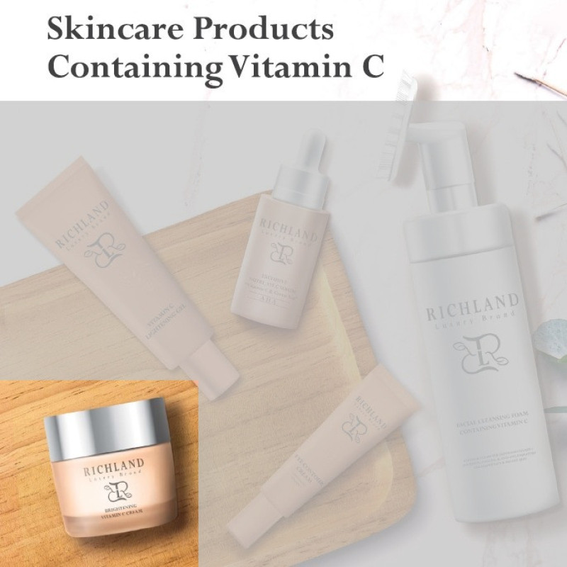 کرم روشن کننده ریچلند مدل VITAMIN C مناسب برای انواع پوست حجم 50 میلی‌لیتر