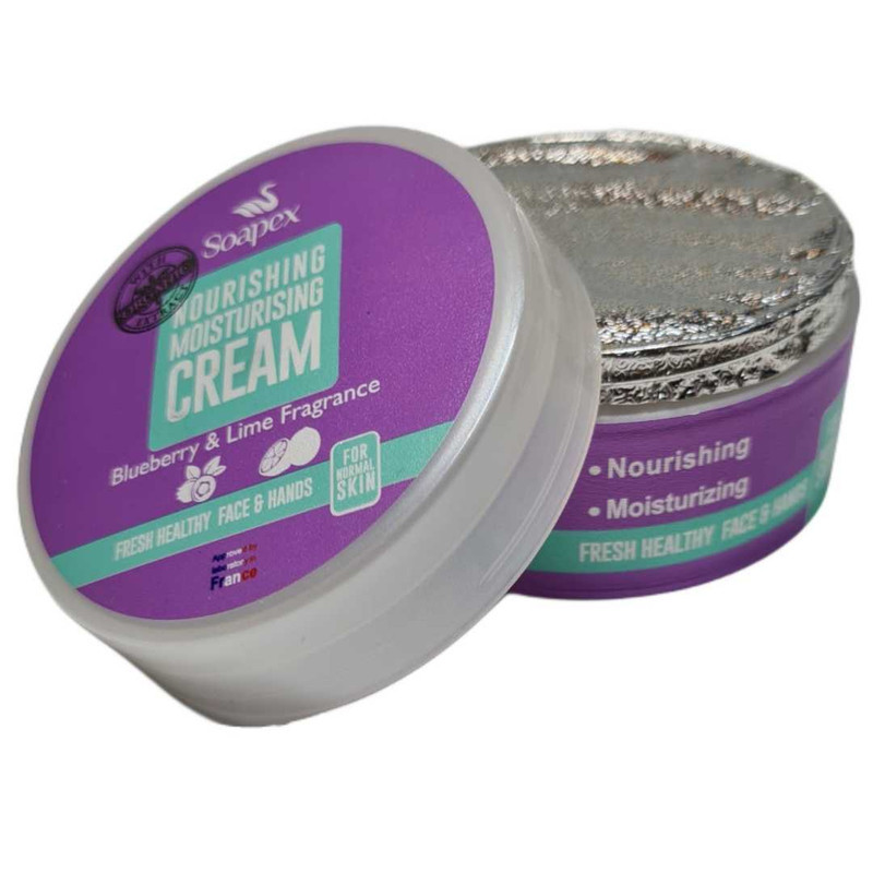 کرم مرطوب کننده و آبرسان دست و صورت سوپکس مدل blueberry lime مناسب انواع پوست حجم 90 میلی لیتر